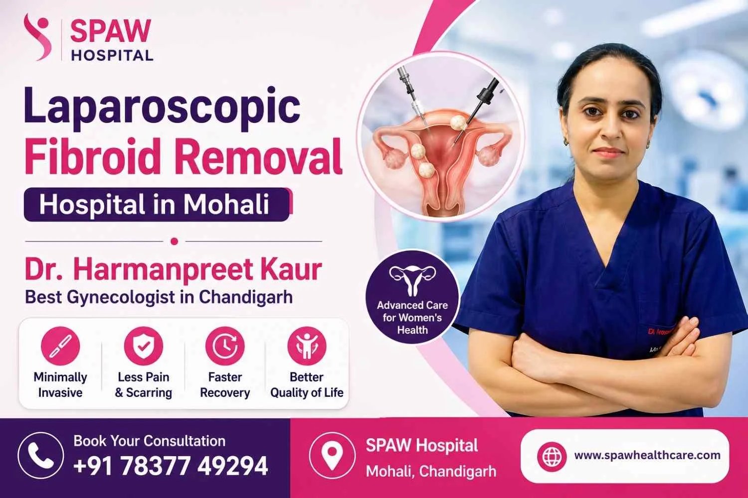 Laparoscopic Fibroid Removal Hospital in Mohali